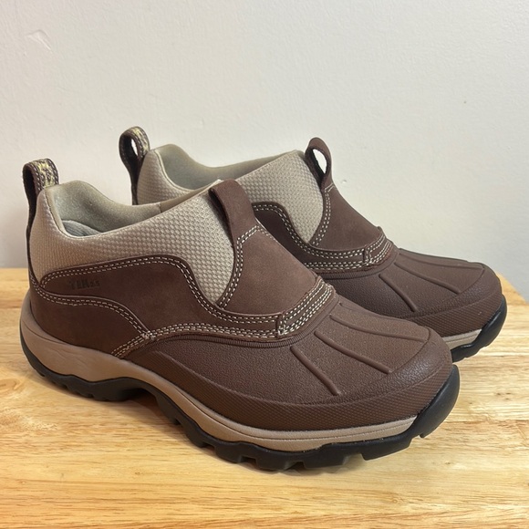 L.L. Bean Brown Rugged Waterproof Slip-On Shoes Size 7.5 - Picture 1 of 9